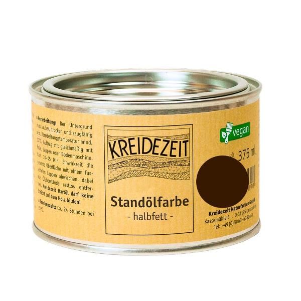 Produktfoto zu Standölfarbe halbfett 0,375l -dunkelbraun-