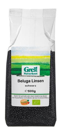 Produktfoto zu Beluga Linsen schwarz 500g