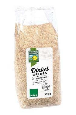 Produktfoto zu Dinkelvollkorngrieß 500g