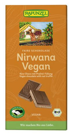 Produktfoto zu Nirwana vegane Schokolade mit Praline-Füllung 100g