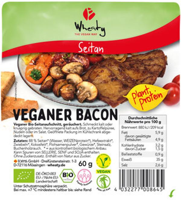 Produktfoto zu Wheaty Veganer Bacon 60 g