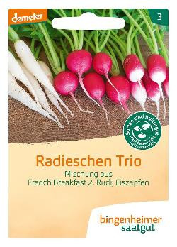 Produktfoto zu Saatgut Radieschen Trio- Radies Mischung