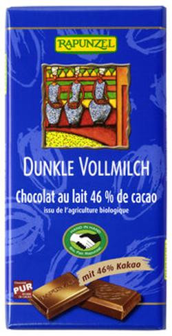 Produktfoto zu Vollmilch Schokolade Dunkel 46% 100g