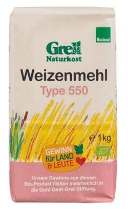 Produktfoto zu Weizenmehl Typ 550 1000g