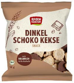 Produktfoto zu Dinkel Schoko Kekse Snack, mit Vollmilch-Schokolade