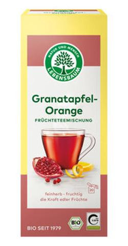 Produktfoto zu Granatapfel-Orange Tee Aufgussbeutel