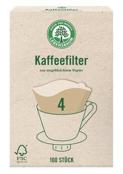 Produktfoto zu Kaffeefilter Gr 4 Papier 100St