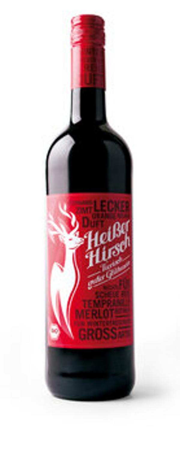 Produktfoto zu HEISSER HIRSCH rot -Tierisch guter Glühwein 0,75l