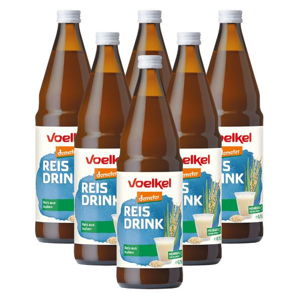 Produktfoto zu Reis Drink glutenfrei 6x 0,75l MehrwegKiste