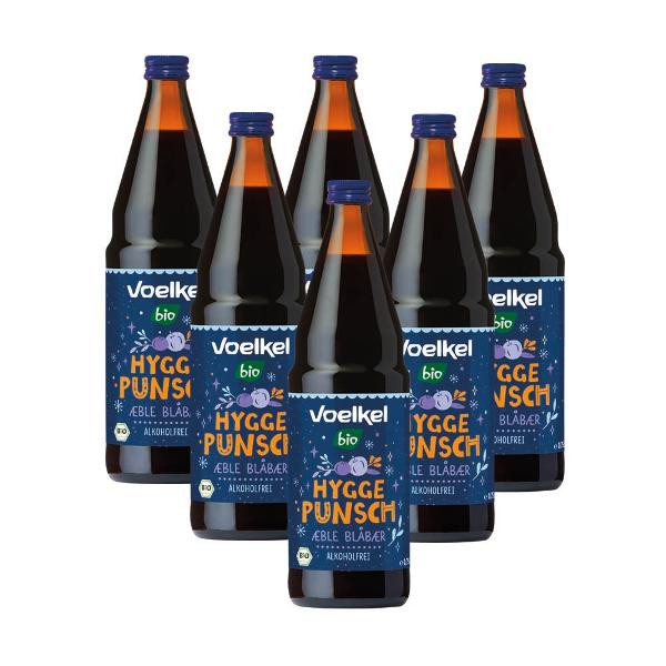 Produktfoto zu Hygge Punsch - Apfel-Blaubeere, Alkoholfrei Kiste 6x 0,75l