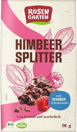 Produktfoto zu Himbeer Splitter, mit veganer Schokolade