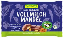 Produktfoto zu Vollmilch Schokolade mit ganzen Mandeln 100g