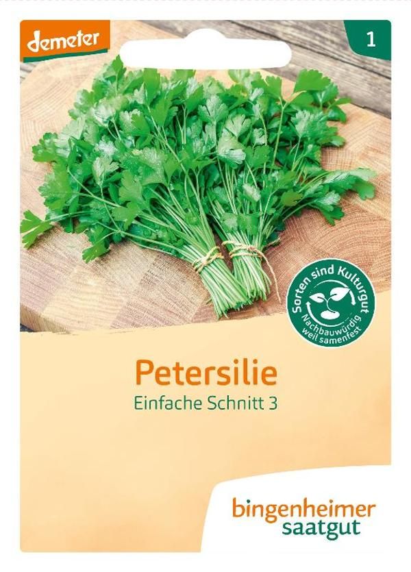 Produktfoto zu Saatgut Petersilie glatt, einfache Schnitt