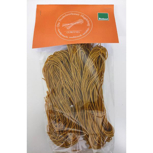 Produktfoto zu Spaghetti mit Kurkuma 220g