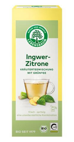 Produktfoto zu Grüntee Ingwer-Zitrone (Aufgussbtl. je 2 g) 40g