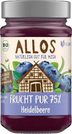 Produktfoto zu Frucht Pur Heidelbeere 75 % Frucht 250g