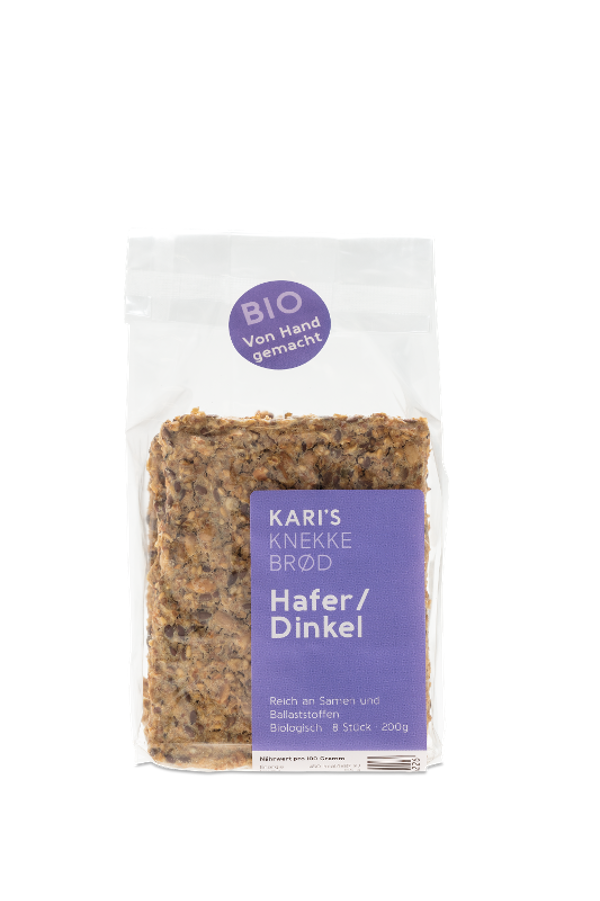 Produktfoto zu Kari's Knekkebröd Hafer_Dinkel (Knäckebrot)