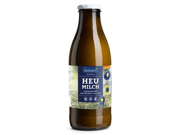 Produktfoto zu b*Heumilch Kuh & Kalb Demeter 3,8%, Flasche