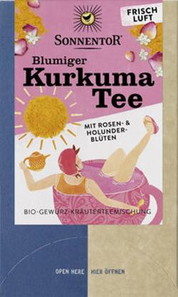 Produktfoto zu Blumiger Kurkuma Tee 18 Teebeutel