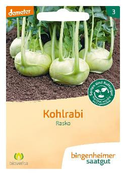 Produktfoto zu Saatgut Kohlrabi Rasko