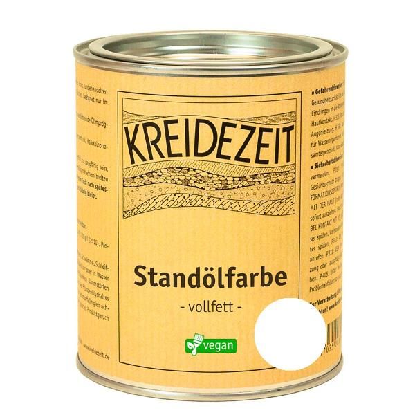 Produktfoto zu Standölfarbe vollfett 0,75l -weiß-