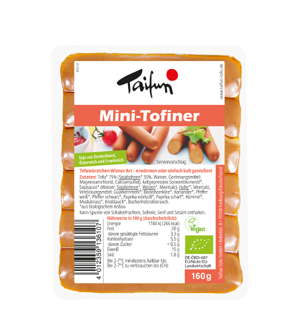 Produktfoto zu Mini Tofiner (8 Stück) 160g