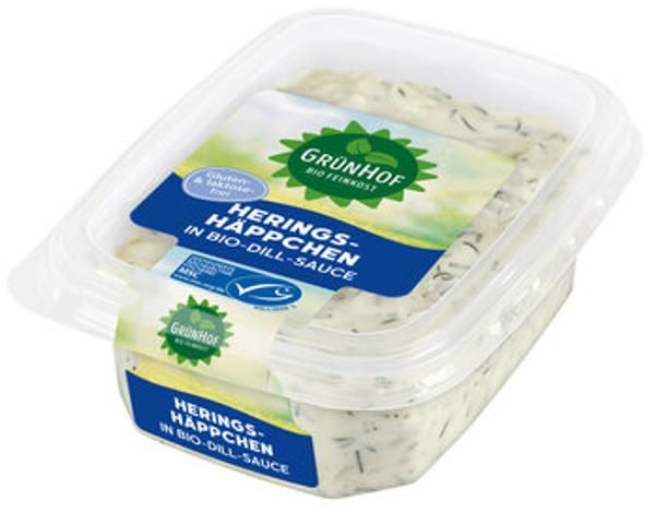 Produktfoto zu 'Grünhof' Heringshäppchen in Dill-Sauce 150g