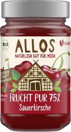 Produktfoto zu Frucht Pur Sauerkirsche 75 % Frucht 250g