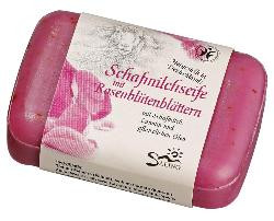 Produktfoto zu Schafmilchseife Rose pink