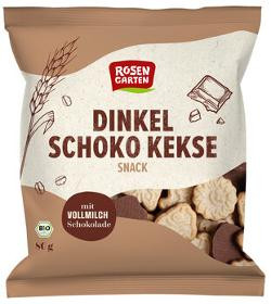 Produktfoto zu Dinkel Schoko Kekse Snack, mit Vollmilch-Schokolade