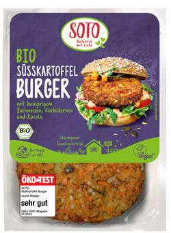 Produktfoto zu Burger Süßkartoffel, mit knusprigem Buchweizen 180g