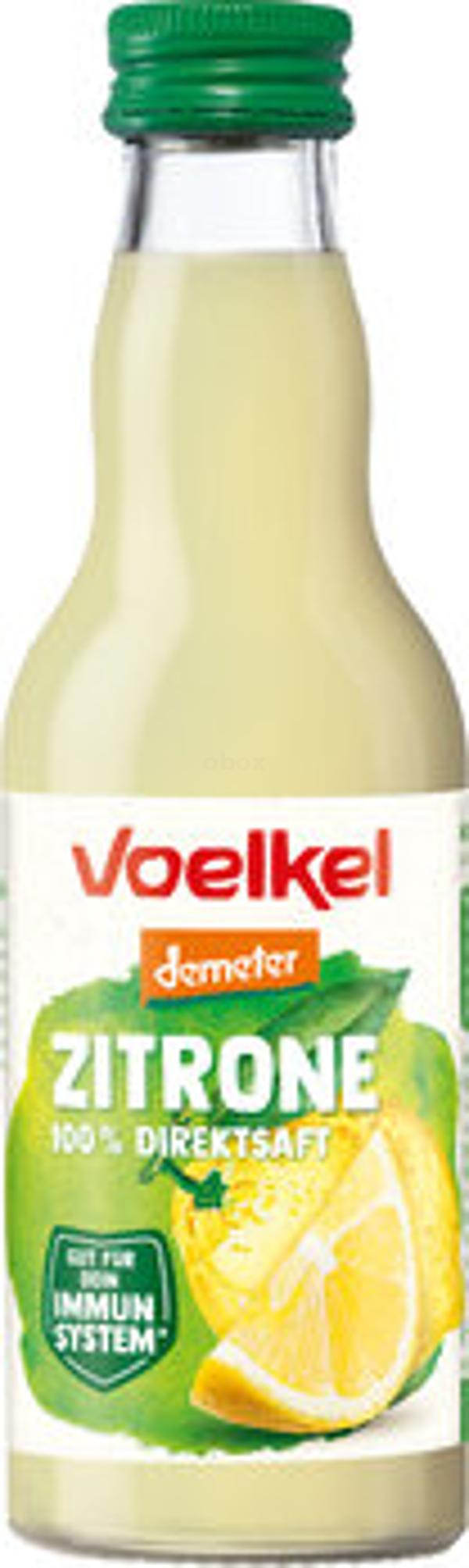 Produktfoto zu Zitronensaft bio 100% Direktsaft, vegan 0,2l