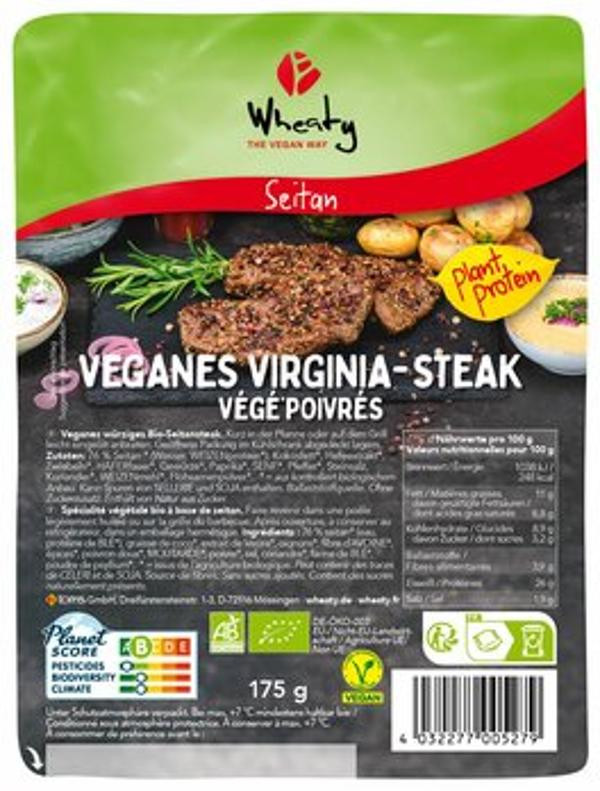 Produktfoto zu Wheaty Veganbratstück Virginia Steak 175g