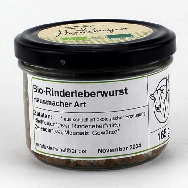 Produktfoto zu Rinderleberwurst Hausmacher 165g