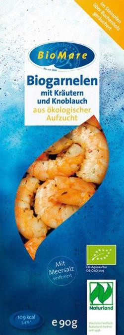 Produktfoto zu Bio-Mare Biogarnelen (mit Kräuter&Knoblauch) 90g