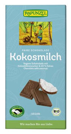 Produktfoto zu Kokosmilch Schokolade 80g