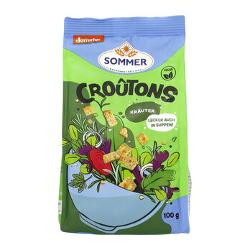 Produktfoto zu Croutons Kräuter, Demeter (Geröstete Brotwürfel)