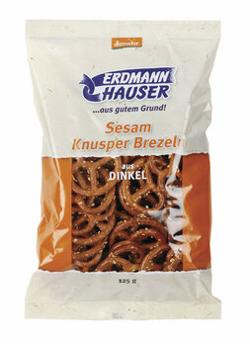 Produktfoto zu Dinkel-Knusperbrezel mit Sesam klein 125g