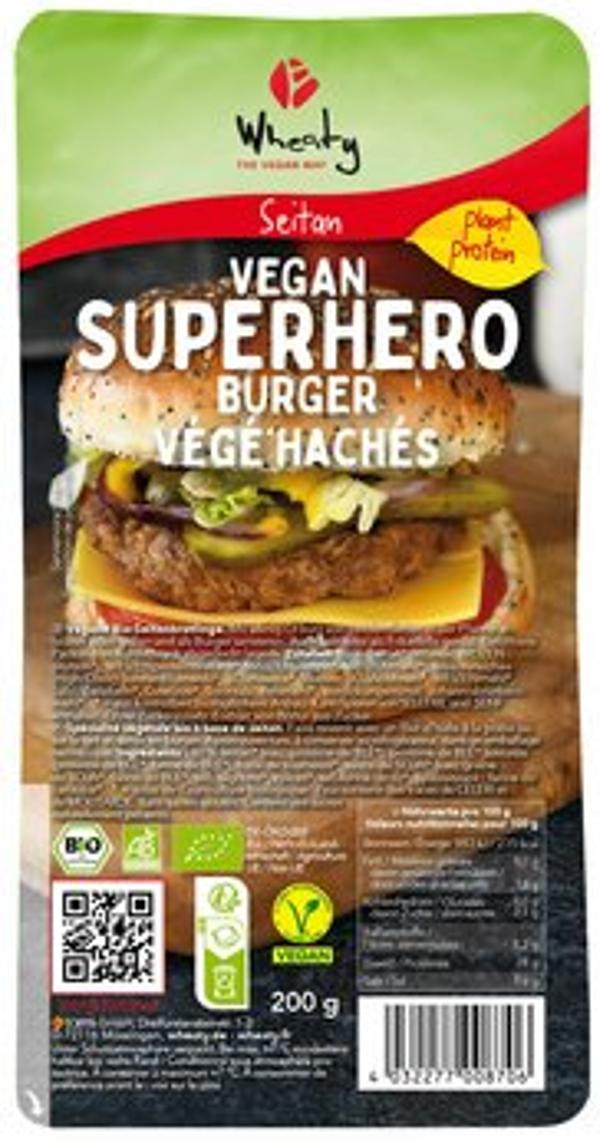 Produktfoto zu Wheaty Veganer Superhero Burger