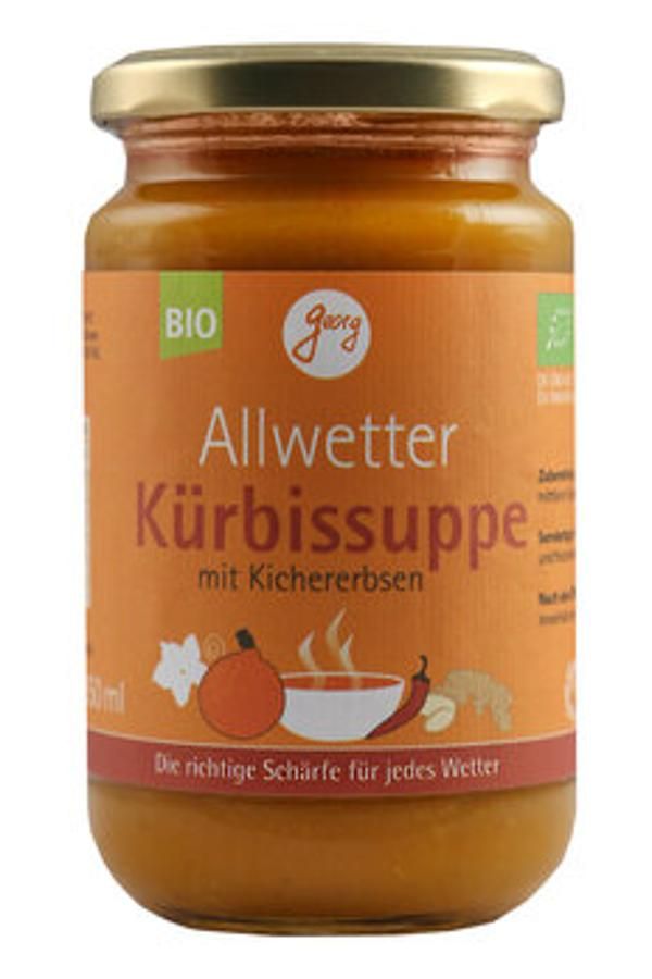 Produktfoto zu Allwetter Kürbissuppe mit Kichererbsen