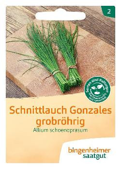 Produktfoto zu Saatgut Schnittlauch Gonzalez grobröhrig